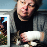 Åza, 49, got cowpox - infected by her cat
