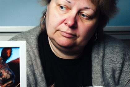 Åza, 49, got cowpox - infected by her cat