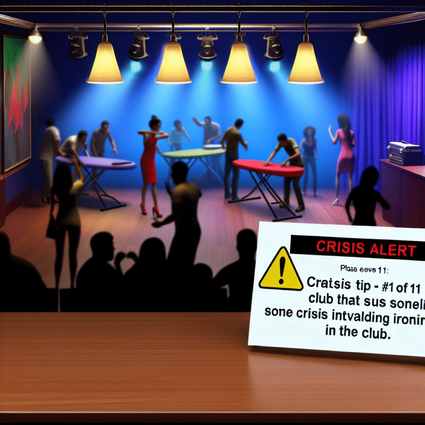 Ironing tip 1/11: Crisis warning in the big club