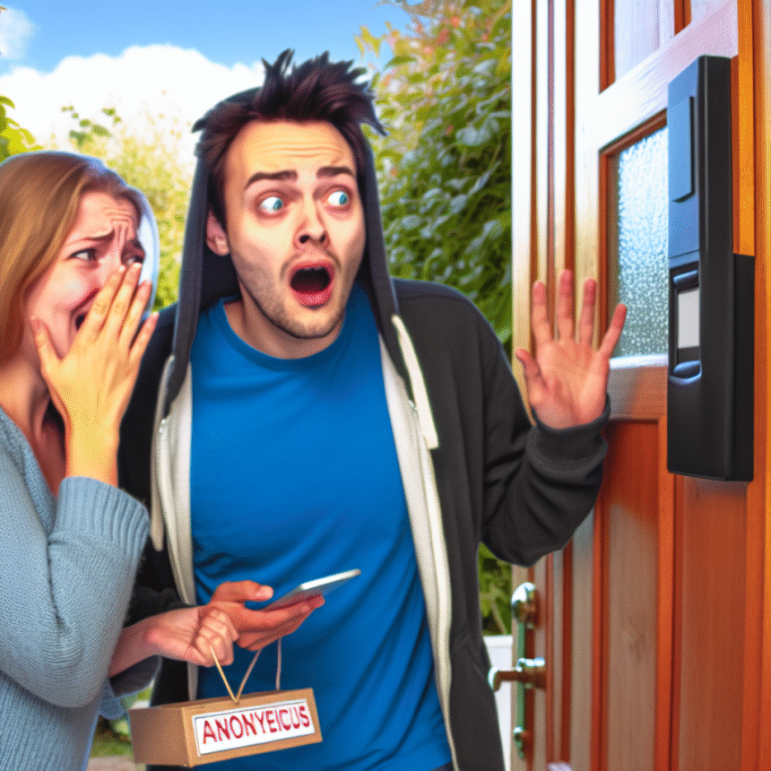 Couple exposed to Tiktok trend of door attacks