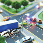 Traffic accident on the E4