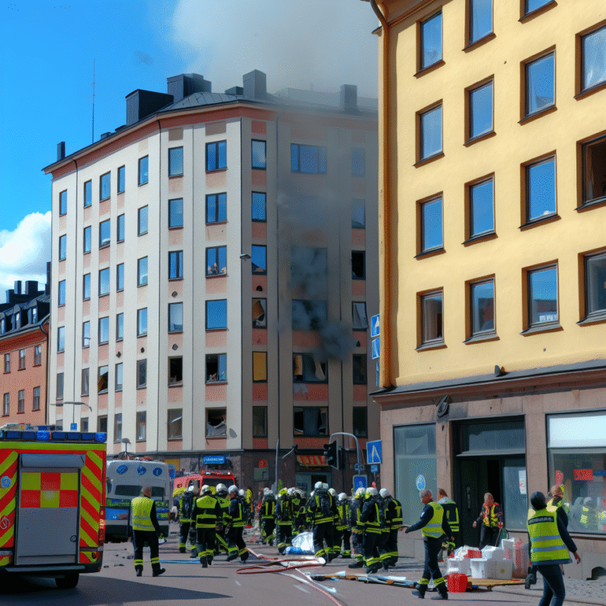 Alarm about an explosion in Gothenburg - building evacuated