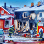 Man dead after house fire in Varberg