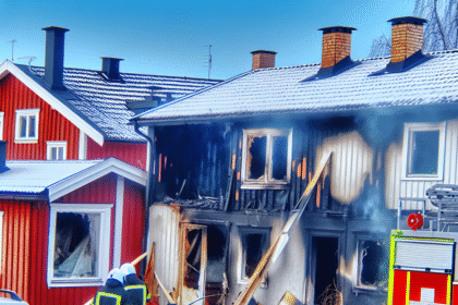 Man dead after house fire in Varberg