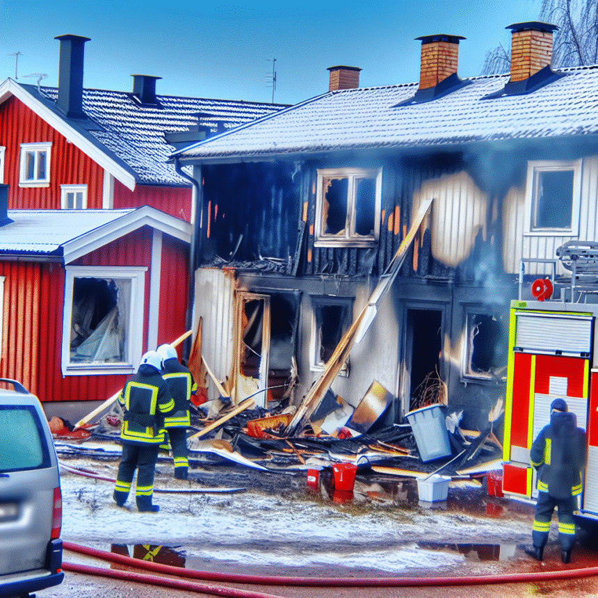 Man dead after house fire in Varberg