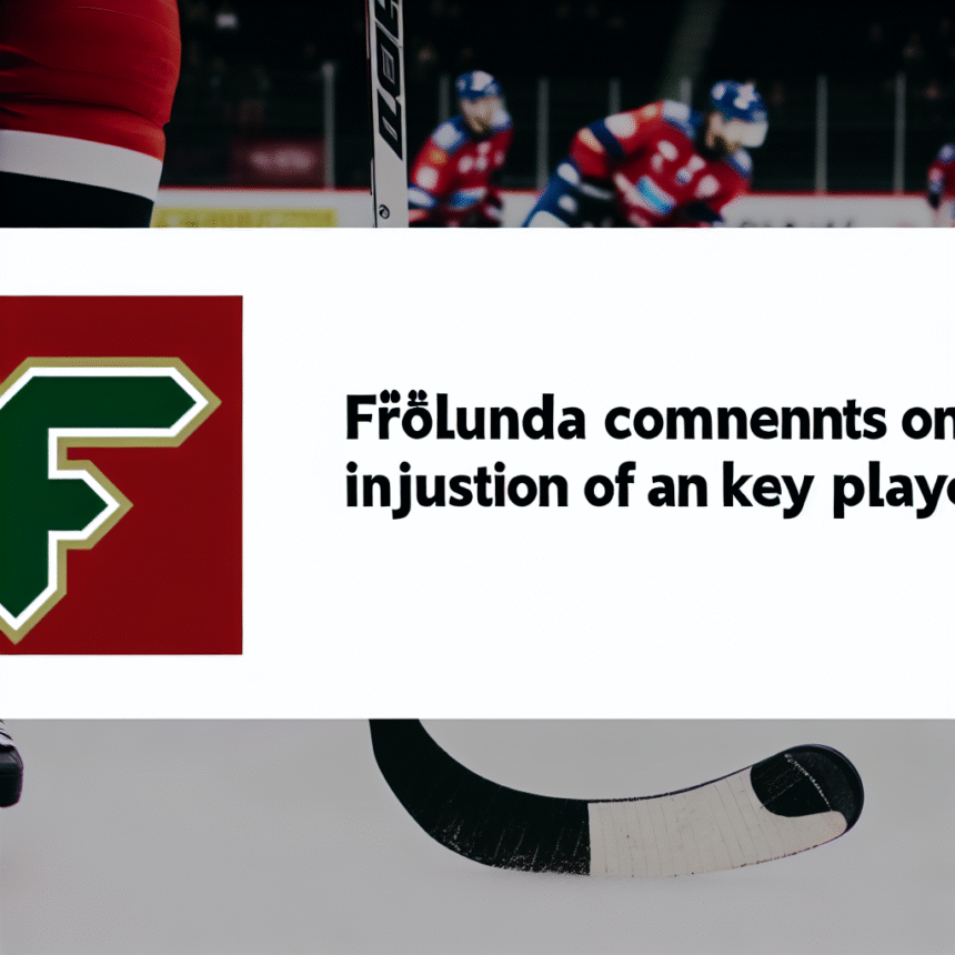 Frölunda about the damage to Filip Cederqvist