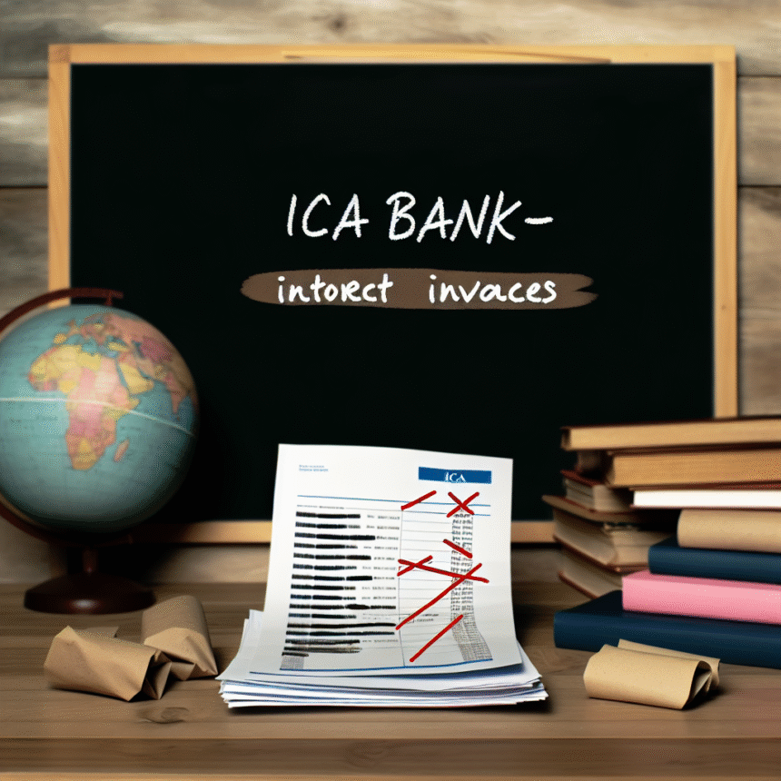 ICA Bank sends out incorrect invoices to students