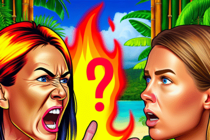 Moa's attack on Thea after the puzzle in Paradise Hotel: "You are horrible!"