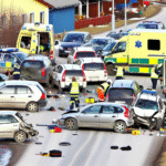Seven to hospital after traffic accident in Taberg