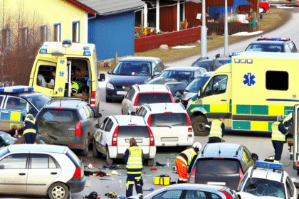 Seven to hospital after traffic accident in Taberg