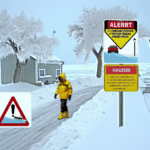 Warning of icy conditions in the north