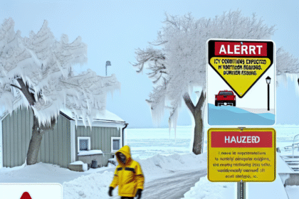 Warning of icy conditions in the north