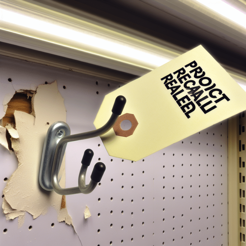 Clas Ohlson recalls hook - risk of fall injuries