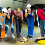 Cleaning company found skull