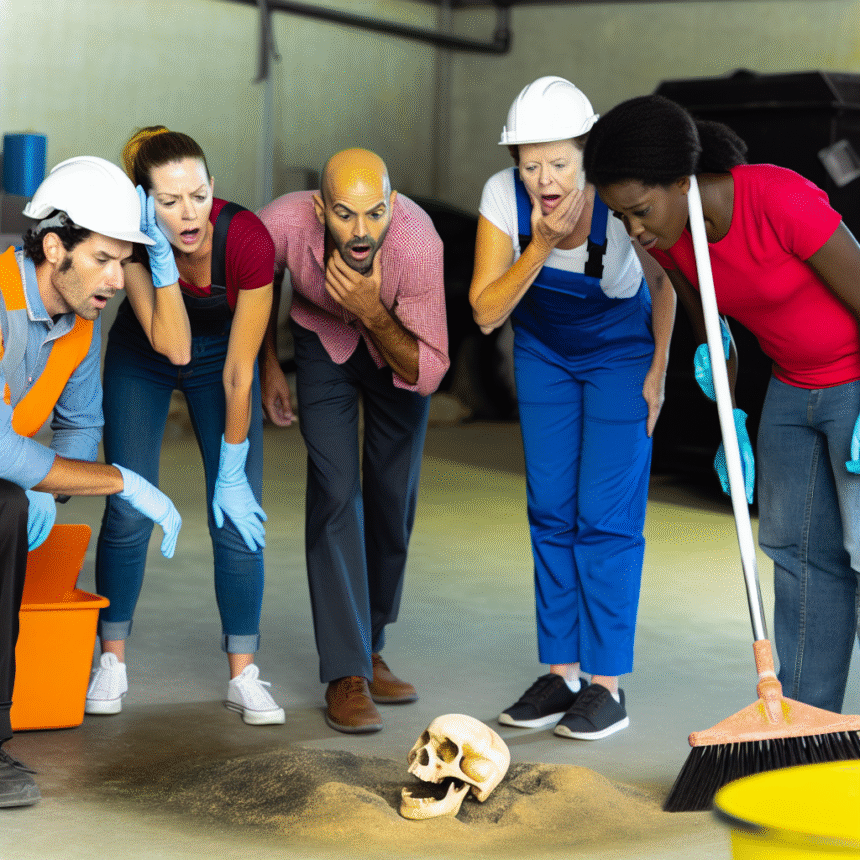 Cleaning company found skull