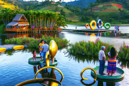 Colombia gives rings on the water