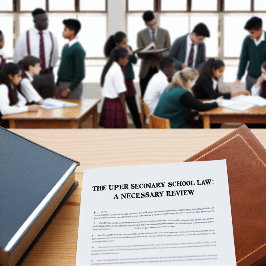 The upper secondary school law must be evaluated