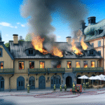 Fire at the historic Villa Godthem restaurant in Stockholm