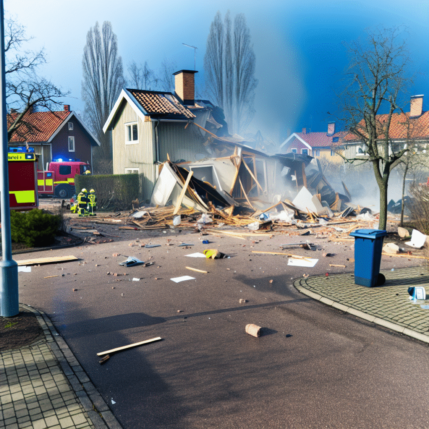 Explosion at a house in Upplands Väsby | Sweden