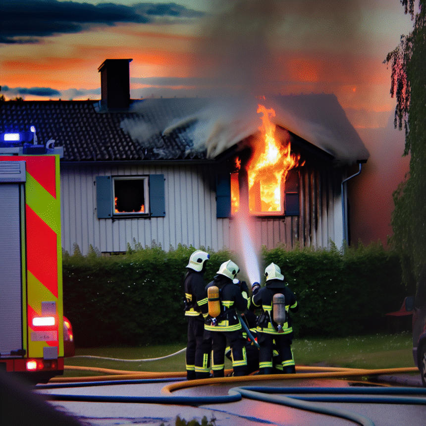 House fire in Gävle
