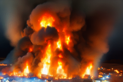 Big fire in Ängelholm