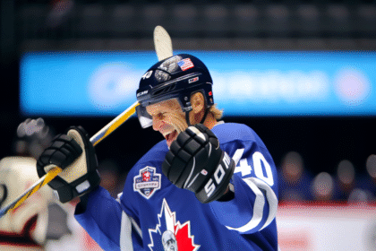 Alex Ovetchkin, 40, scored a hat trick last night