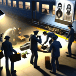 The police release pictures - he is being hunted for brazen train theft