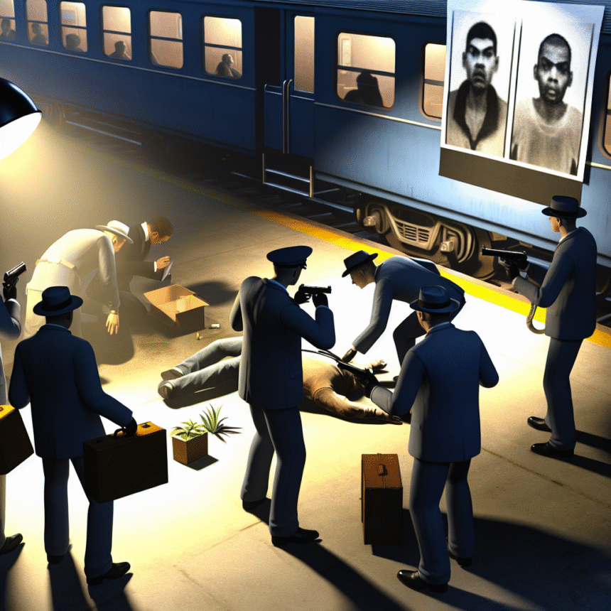 The police release pictures - he is being hunted for brazen train theft