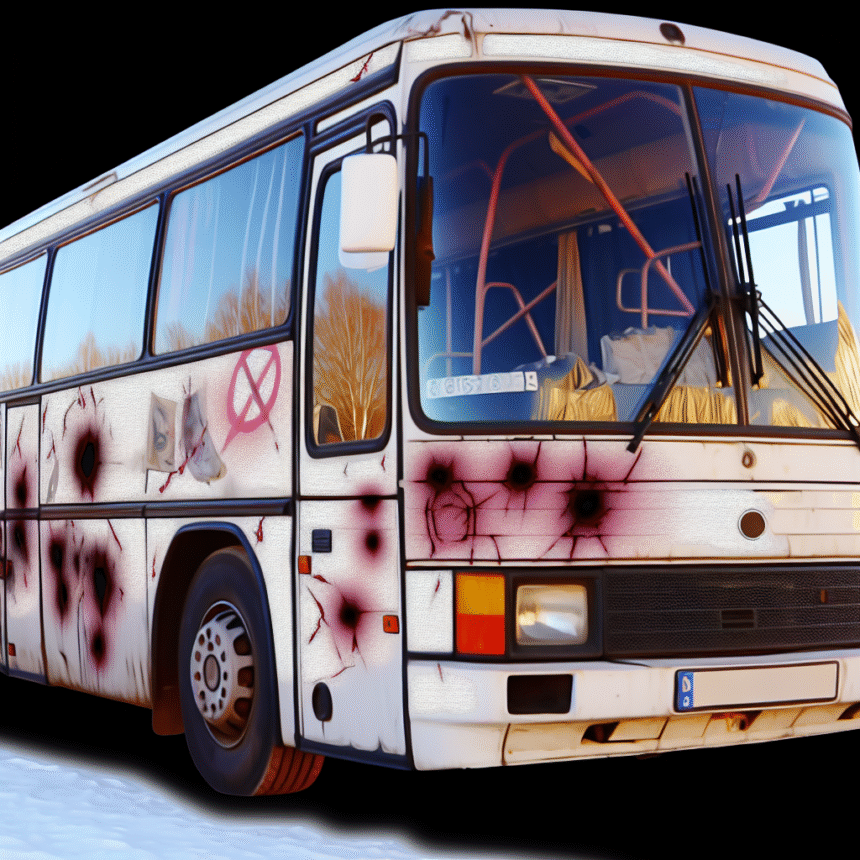 Rögle's bus vandalized in Gävle
