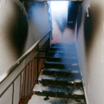 Fire in stairwell