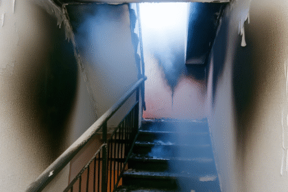 Fire in stairwell