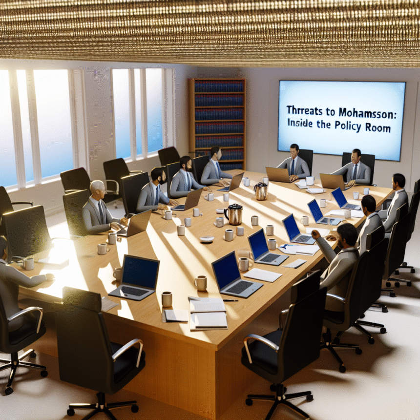 The policy room: Then Mohamsson can be threatened