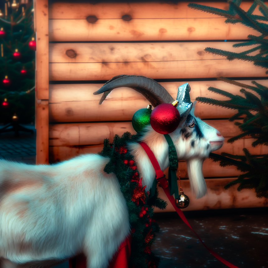 Christmas goat became "horny goat" in the municipality: "Laughed"