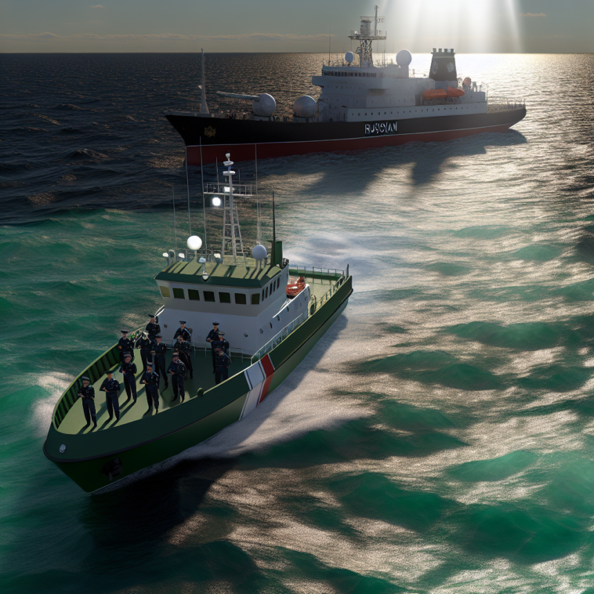 Customs and the coast guard have boarded the Russian ship