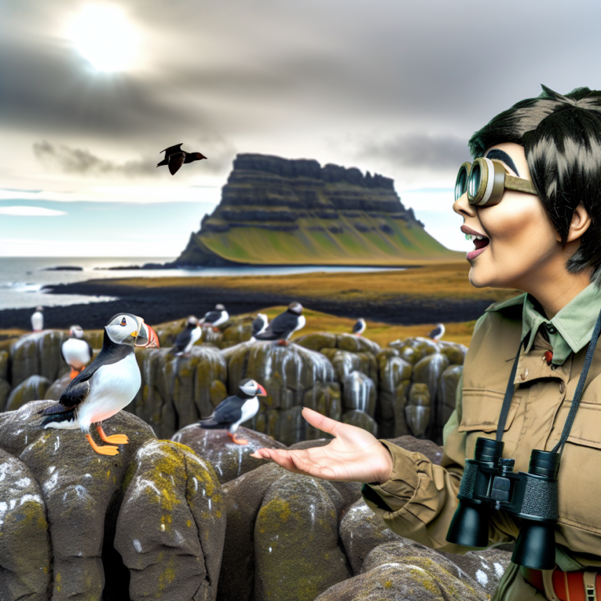 Cosplaying David Attenborough At Grímsey