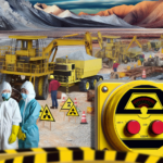 High radioactivity where rare earth metals are mined