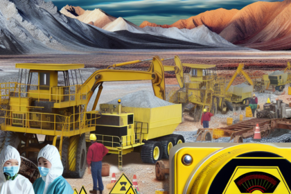 High radioactivity where rare earth metals are mined