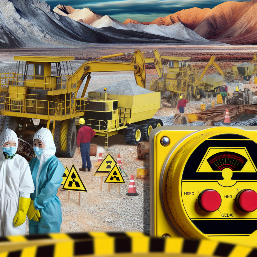 High radioactivity where rare earth metals are mined