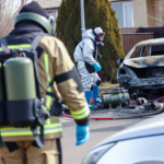 The national bomb protection is called to Jordbro - after a car fire