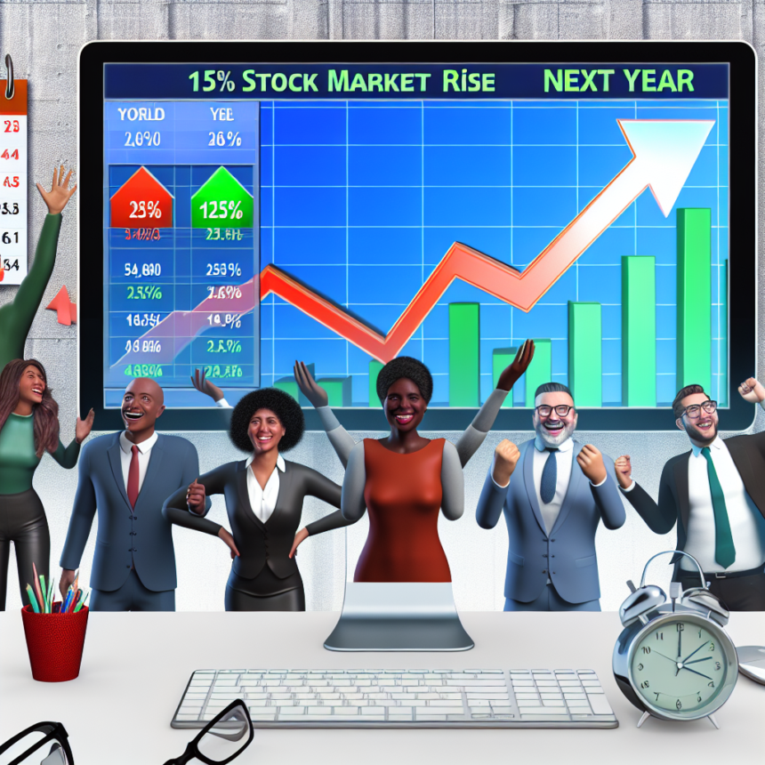 They believe in a stock market lift next year as well - "15 percent"