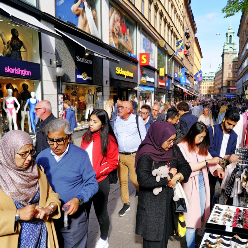 Why are there so many outdoor stores on Kungsgatan in Stockholm?