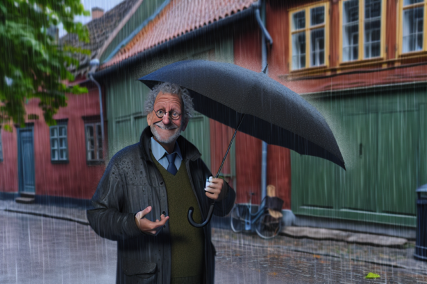 Robert Gustafsson's tormented face in The Rainman is quietly funny