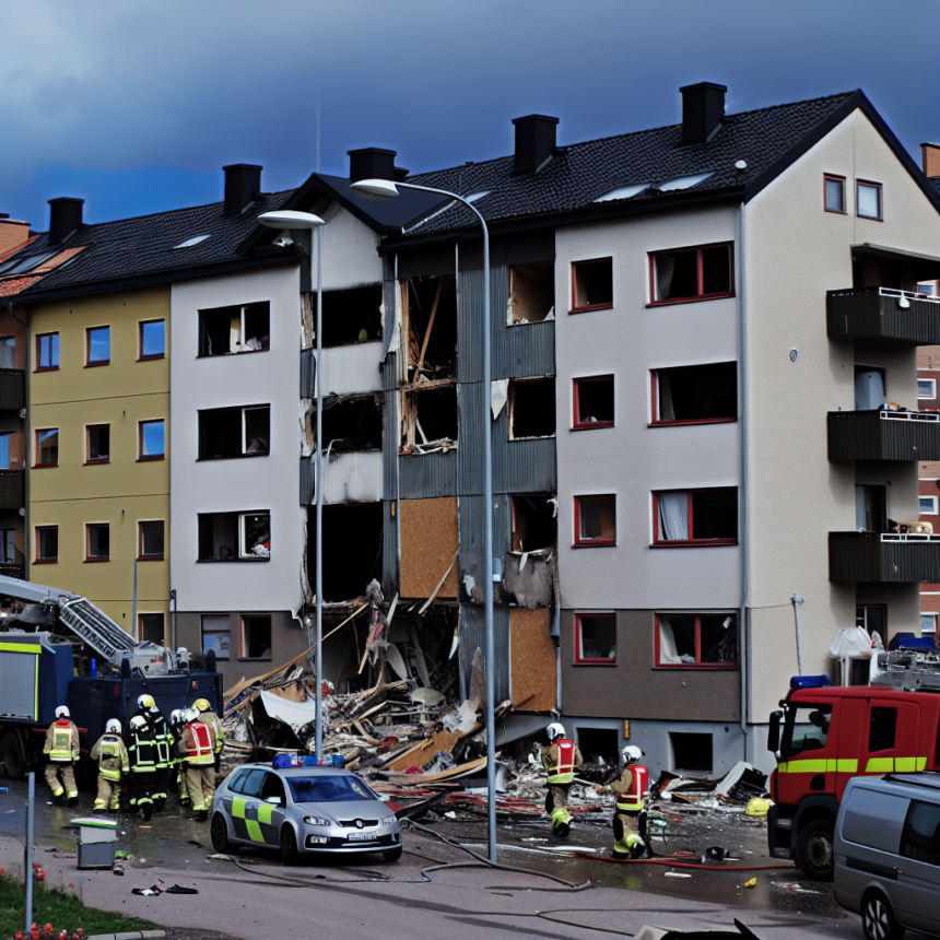 Explosion in residential area in Södertälje