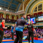 Sportbladet attends the World Darts Championship in Alexandra Palace in London