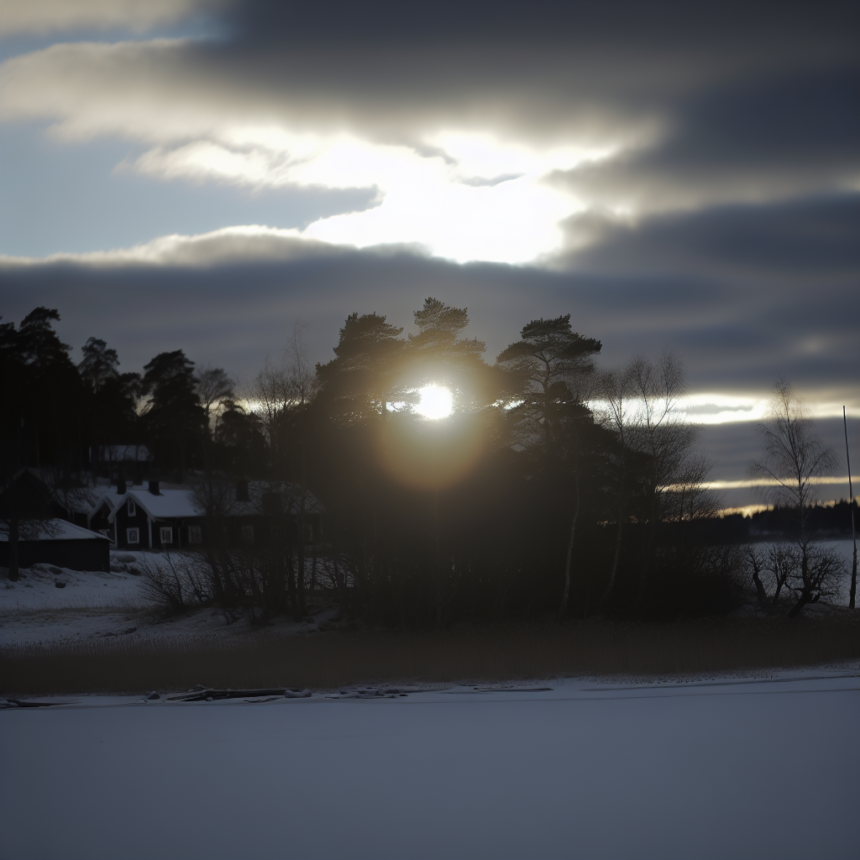 Sun throughout Sweden - on the darkest day of the year
