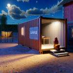 A container in Gävle became a temporary home for a woman