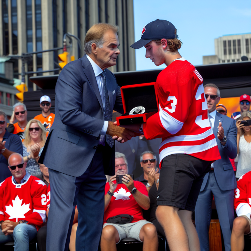 Mats Sundin on site in Toronto and paid tribute to Auston Matthews
