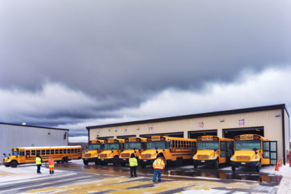 Yellow warning for ice - school buses are cancelled