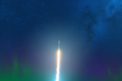 Space X rocket creates light phenomenon over Sweden