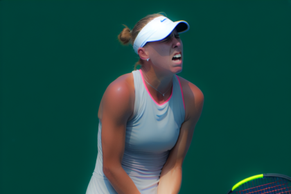 Bizarre tennis scenes - three points and 20 double faults